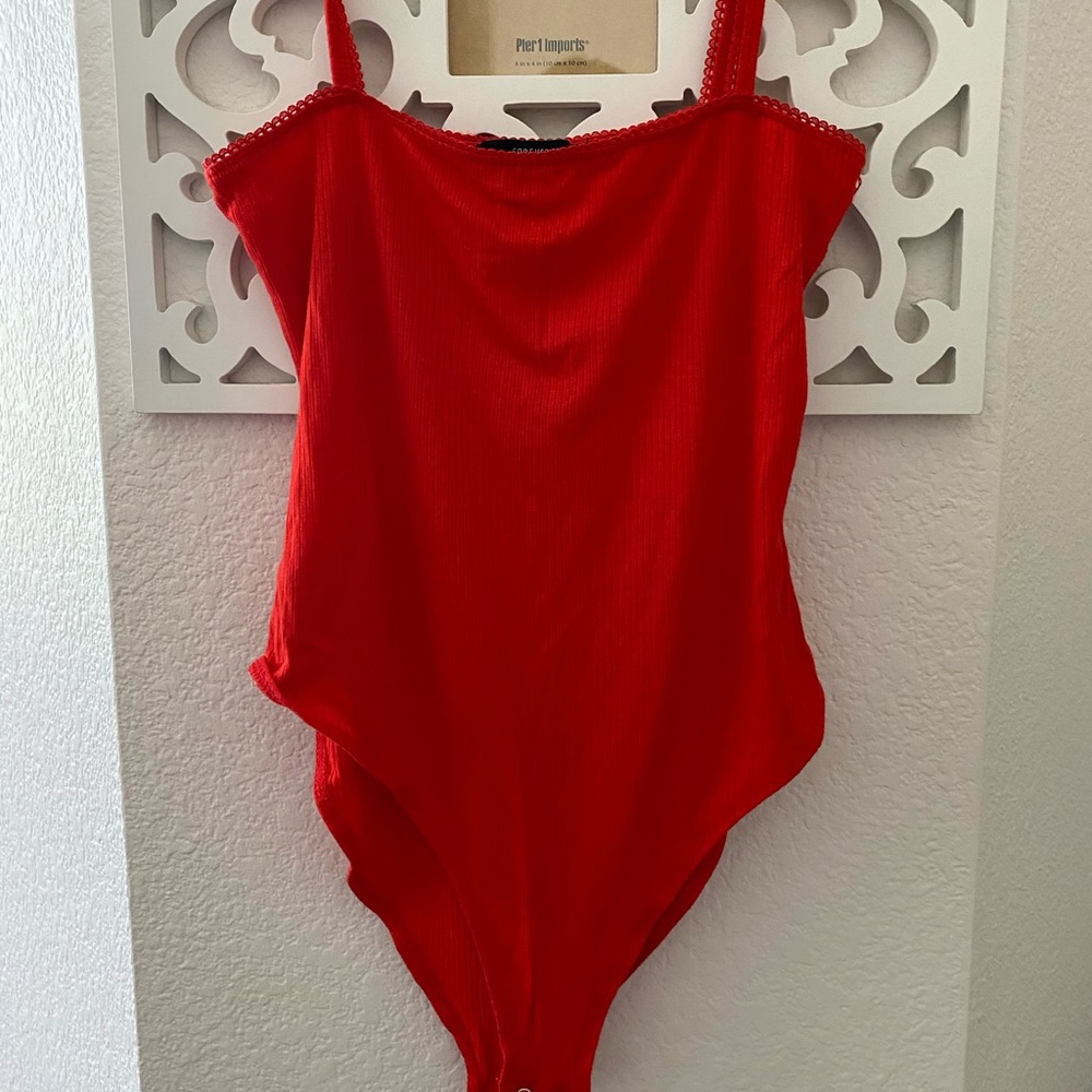 Red bodysuit